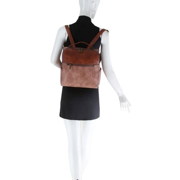 Vintage Colorblock Backpack   main image 5